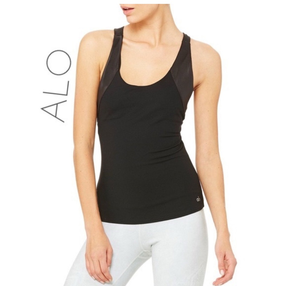 ALO Yoga Black Tank Top